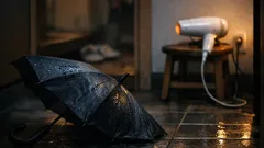 傘の撥水が落ちたら買い替え前に試したい、ドライヤーで復活させる方法