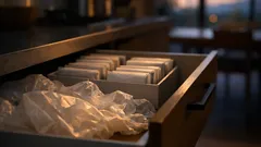 レジ袋が雪崩れない、30秒でできる四角折り収納術