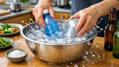 ぬるい飲み物を30秒で冷やす「くるくる急冷」氷だけでできる裏ワザ