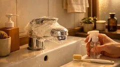 蛇口の白いカリカリはクエン酸パックで落ちる 100均中心の簡単手順