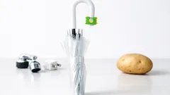 パン袋の留め具でビニール傘の取り違え防止、バッグクロージャー活用術4選