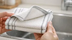 ふきんの8つ折りを開かずに回すだけで、水回り掃除の迷いが消える